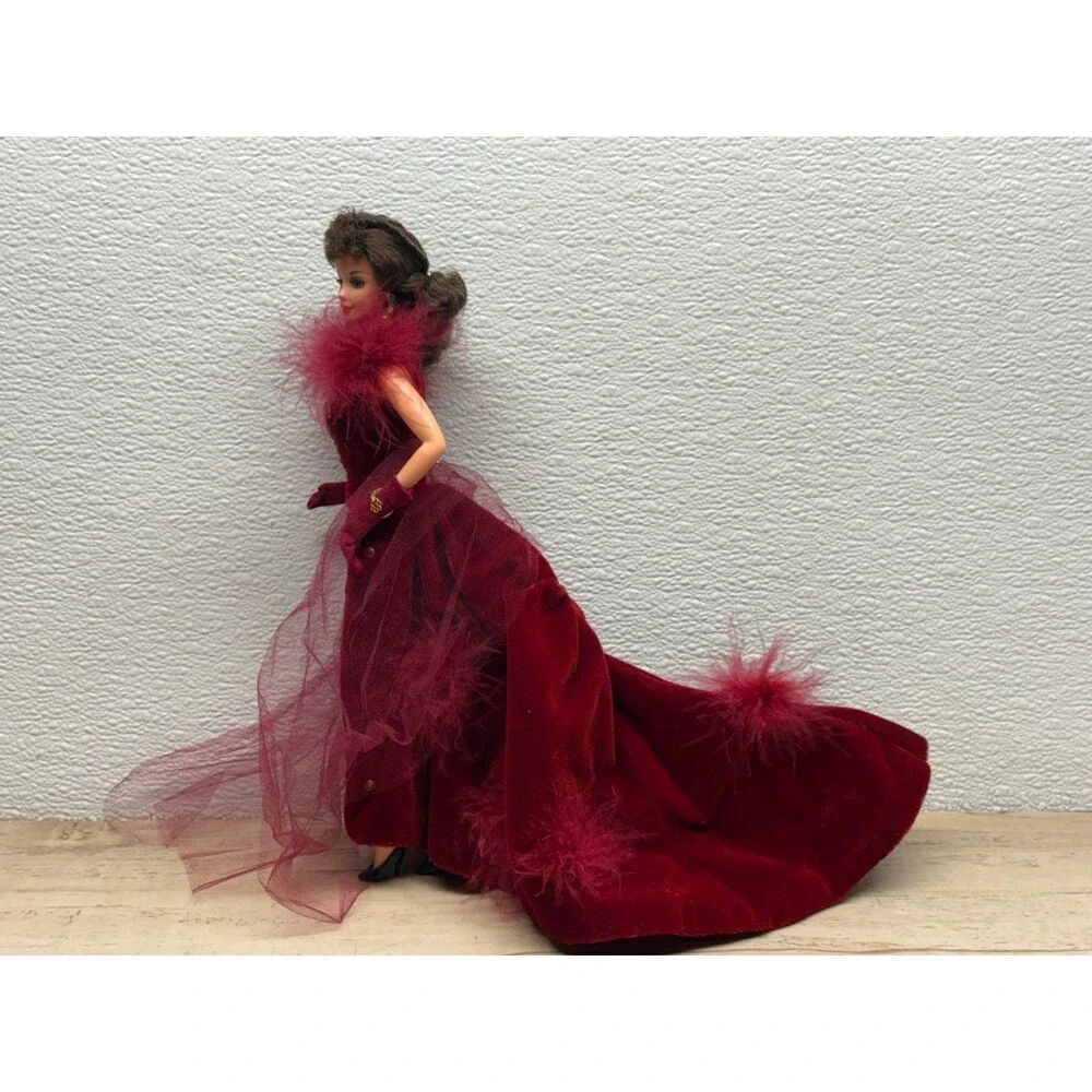 Vtg 1994 Mattel Barbie Doll Scarlett O'Hara Gone With The Wind Red Dress